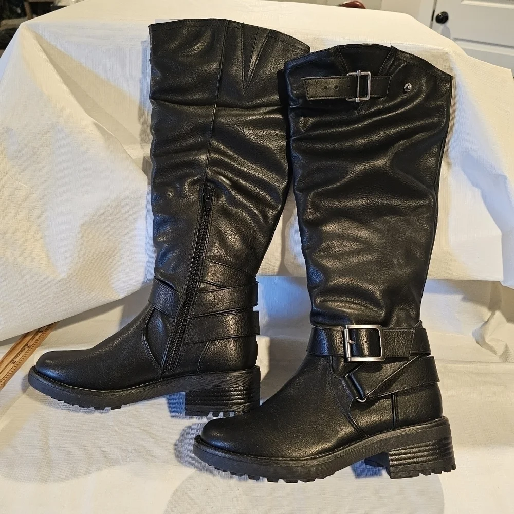 Carlos By Carlos Santana Sabina Women's Black Wife Calf Boots 5.5 NEW - Picture 3 of 15